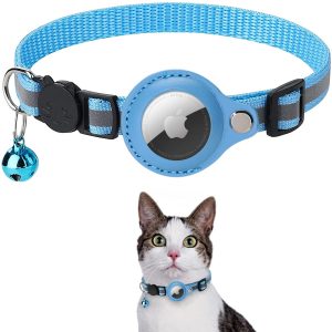 Stock available Air tag cat collar with Apple tracker and bell