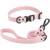 Pvc waterproof dog leash and collar set