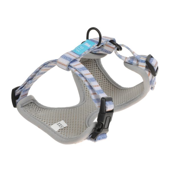 Stripe Print Comfort Dog Harness