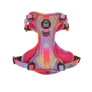 High Quality Colorful Double layer Front Lead Reflective Dog Harness