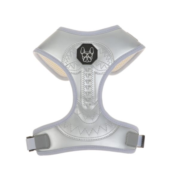 Reflective Leather Simple Design Dog Harness