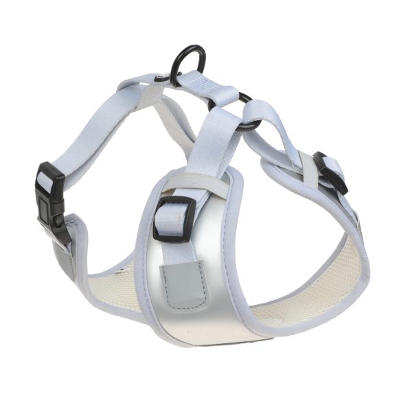 Reflective Leather Simple Design Dog Harness