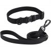 Pvc waterproof dog leash and collar set