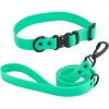 Pvc waterproof dog leash and collar set