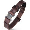 Pet Tactical Leather Dog Collar