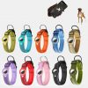 Custom Air tag dog collar with reflective stripe leather pocket for tag tracker Apple connecting pet collar